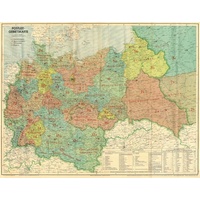 Großdeutsches Reich - Postleit-Gebietskarte  März 1944  2 Teile  Karte (im Sinne von Landkarte)