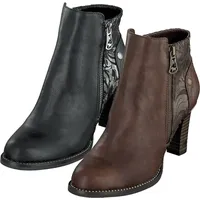 Mustang Damen Elegante Stiefelette 1335501 Braun 301 kastanie Kunst... 38