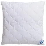 Beco Microfaserkissen »BeCo MF50, Bezug: Microfaser-Feinbatist«, Füllung: 100% Polyester, Bezug: 100% Polyester, (1 St.), Kopfkissen 40x80 cm, 80x80 cm, Kissen ist flauschig und stützend, weiß