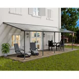 CANOPIA Terrassenüberdachung Sierra 860 x 295 cm grau