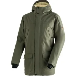 Funktionsjacke MAIER SPORTS "SENNE", Herren, Gr. 60, grün (moosgrün), 100% Polyester, Langarm, Jacken, Herren Outdoor-Jacke, wind/wasserdicht, 6 geräumige Taschen