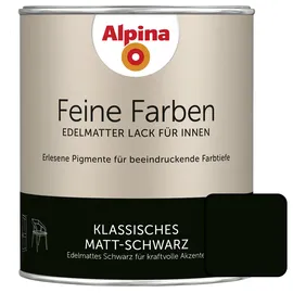 Alpina Feine Farben Lack 750 ml klassisches matt schwarz