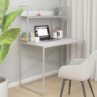 PC-Tisch Computertisch, stilvolles Design, modernen Bürotisch, Weiß 110x60x138 cm Spanplatte