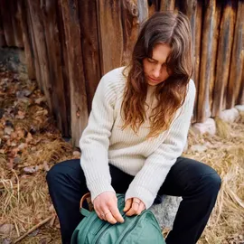 Fjällräven Övik Rib Pullover Chalk White M
