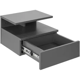 Actona GROUP »Ashlan Nachtkommode« Nachtschrank, wandmontiert, 1 Schublade 1 Fachboden, Metallschienen