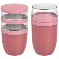 Mepal Ellipse Lunchpot-Set XL rosa 2 x 0,9 l
