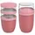 Mepal Ellipse Lunchpot-Set XL rosa 2 x 0,9 l