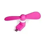 Promotech Mini USB Ventilator für Handy Laptop Tablet PC (Pink)