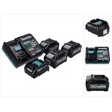 Makita Power Source Kit 40 V max. mit 3x BL 4040 Akku 4,0 Ah XGT + DC 40 RA Schnell Ladegerät XGT LXT + ADP10 Ladeadapter