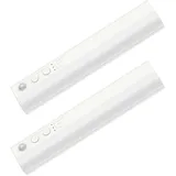OQIMAX LED Schrankbeleuchtung Mit Bewegungsmelder, Unterbauleuchte Küche LED Dimmbar, USB Wiederaufladbar Schrankleuchten, 23cm Schranklicht für Küche, Kleiderschrank, Treppen (2 Stück)