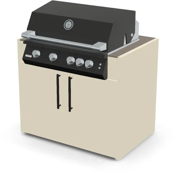 Brabura Fusion 400 RM Modul | Neustes Edelstahlmodell - Barro / Perle Blanche / Matt schwarzer Griff