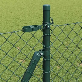 vidaXL Zaunpfosten 1100 x 25 m Grün/Stahl