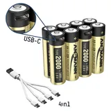 Ansmann 1312-0039 Mignon (AA)-Akku Lithium 1800 mAh 1.5V 8St.