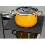 FireMat Feuerfeste Unterlage 19 x 19 cm schwarz