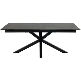Actona Esstisch Heaven 200/240 x 100 cm Keramik Schwarz