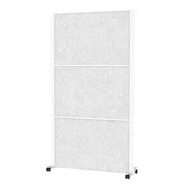 Maul Akustik-Trennwand MAULconnecto 9611102, hellgrau 100,0 x 182,0 cm mit Rollen, 1 St.