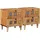 vidaXL Nachtschrank 2 pcs 40 x 33,5 x 46 cm Beige