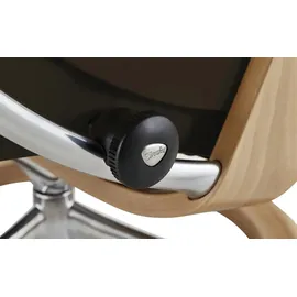Stressless Relaxsessel mit Hocker Leder 92 x 105 x 80 cm Braun
