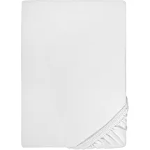 biberna 0077866 Jersey-Elastic 120 x 200 - 130 x 220 cm weiß