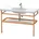 Taupe/Europäische Eiche massiv 114 x 44 cm