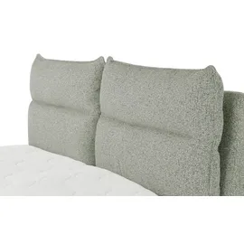 deinbett Boxspringbett mit Bettkasten ¦ grün ¦ Maße (cm): B: 193 H: 109