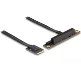 Delock M.2 Key A+E zu PCIe x8 NVMe Adapter gewinkelt mit 20 cm Kabel