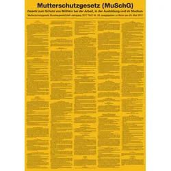 Aushang, Mutterschutzgesetz (MuSchG) - 430x610x0.6 mm Aluminium glatt