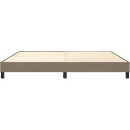 vidaXL Boxspringbettgestell 200 x 200 cm Taupe