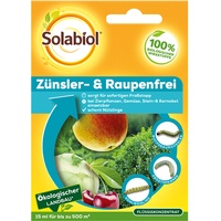 Solabiol Zünsler- und Raupenfrei, biologisches Mittel gegen Raupen an Zierpflanzen, Obst und Gemüse,15 ml Flüssigkonzentrat