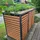 Mendler Mülltonnenbox HWC-K14 124 x 200 x 84 cm anthrazit