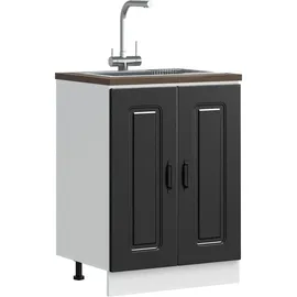 vidaXL Spülenunterschrank Kalmar 60 x 46 x 81,5 cm Schwarz
