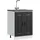 vidaXL Spülenunterschrank Kalmar 60 x 46 x 81,5 cm Schwarz