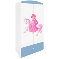 Raumhirsch furniture Kinderkleiderschrank Blau, 90x175x52 cm, Kinder- & Jugendzimmer,
