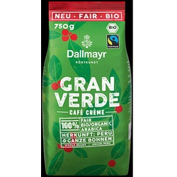 Dallmayr Gran Verde Bio-Kaffeebohnen 750,0 g