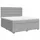vidaXL Boxspringbett 180 x 200 cm Hellgrau