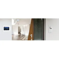 Balter Home Video Türsprechanlage für 3 Familienhaus, 3x Monitore, Balter EVO Schwarz