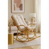 moebel-direkt-online Schaukelsessel Cordula beige