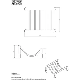 Giese Seifenhalter Silber