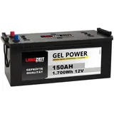 Langzeit Gel Batterie Solar 12V 150Ah Bleigel Gel Akku Solarakku 120Ah 130Ah