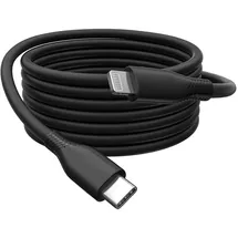 Digitus Lightning Silikon Anschlusskabel, USB-C - Lightning, 2m, schwarz