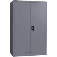 Makika Aktenschrank Büroschrank abschließbar 40x90x140cm in Anthrazit