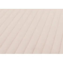 Mendler Relaxsessel HWC-C76, Schaukelstuhl Sessel Schwingstuhl mit Hocker Stoff Cord 320g/m2 Öko-Tex ~ creme Gestell dunkel