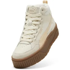 Puma Karmen II Idol Mid WTR Damen weiß, Größe 40 Mattiertes elfenbeinfarbenes Segeltuch, 40 EU -