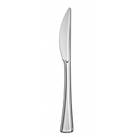 Einweg-Messer Silber metallisiert 19cm aus Plastik, 50 Stück - Mank