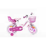 F.lli Schiano SCH Fahrrad Pink Love, Kinderfahrrad, Weiß, 14 Zoll
