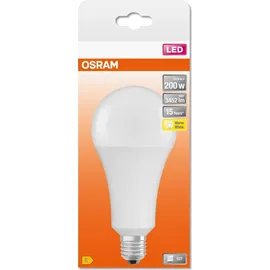 Osram LED Star Classic A200, matte LED-Lampe in Birnenform, E27 Sockel, Warmweiß (2700K), 3452 Lumen, Ersatz für herkömmliche 200W-Glühbirnen, 1er-Pack