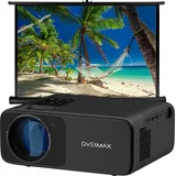 Overmax Multipic 4.2 Full HD 1080p LED-Projektor 200” 4500 Lumen 4-Linsen-System WiFi 2.4 5G BT HDMI USB Lautsprecher 360° Bildrotation Erleben Sie EURO 2024 & Heimkinoabende in beispielloser Qualität