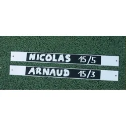 Tennis Scorer zusätzliches Namensschild