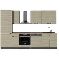 Vicco Küchenzeile Fame-Line 300 cm Eiche/Anthrazit