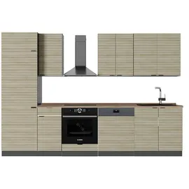 Vicco Küchenzeile Fame-Line 300 cm Eiche/Anthrazit